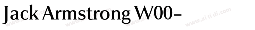 Jack Armstrong W00字体转换